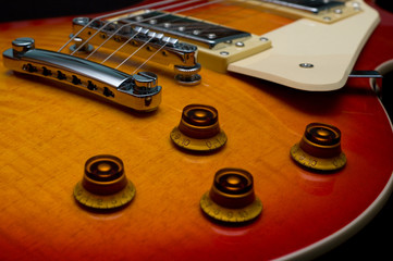 electric guitar closeup