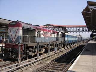 Fototapeta na wymiar convoi ferroviaire inde