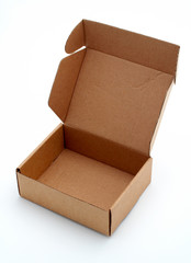 an open cardboard box
