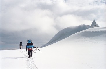snow route on the tan-shan mountains