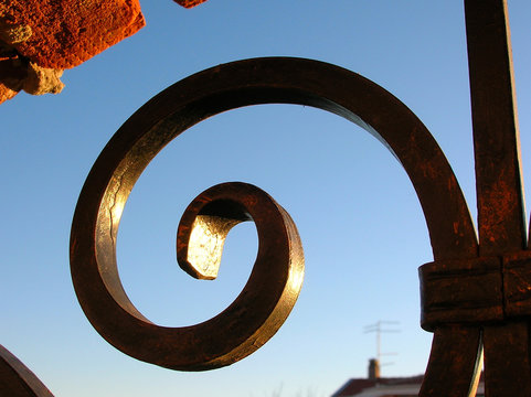 forge iron close up
