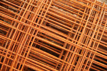 rusty fencing material