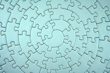 complete turquoise jigsaw wide angle