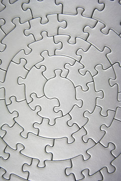 complete grey jigsaw wide angle