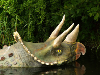 styracosaurus albertensis dinosaur portrait
