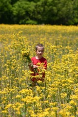 boy in flower field 3