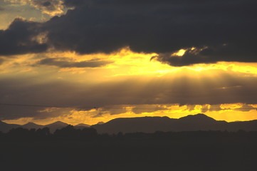 Fototapeta premium scottish sunset 1