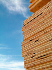 plywood, lumber
