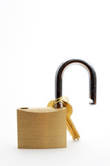 padlock and key