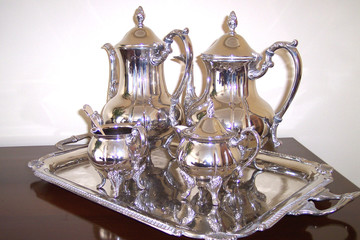 silver tea set
