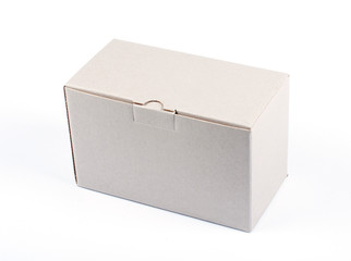 closed cardboard box