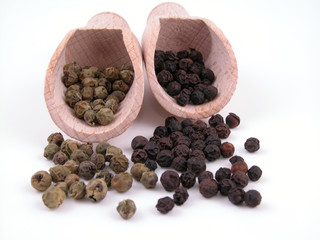 black and green pepper