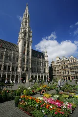 Foto op Plexiglas Brussel grand place, brussels