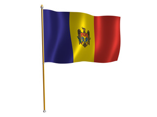 moldova silk flag