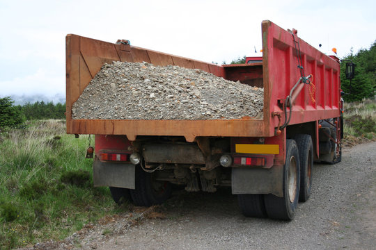 Truck With Gravel Load