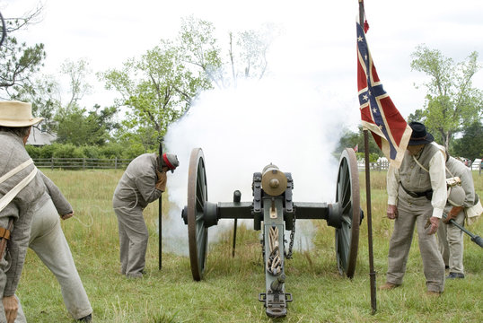 Civil War Canon Firing