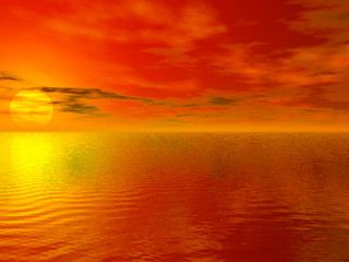 tropical sunset
