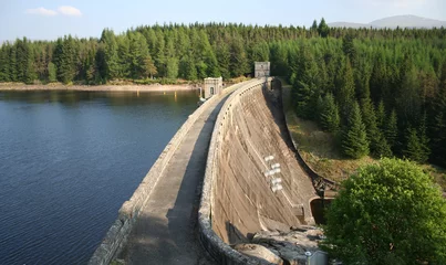 Wall murals Dam hydroelectric dam