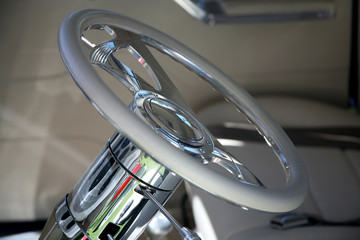 classic chrome steering wheel