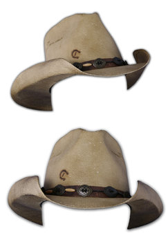 isolated cowboy hats