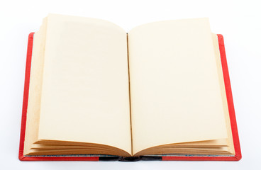 old book open on both empty pages