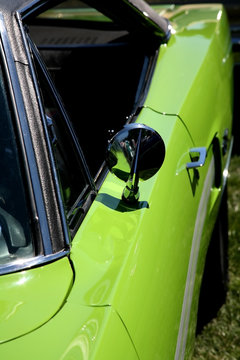 Lime Green Sports Car