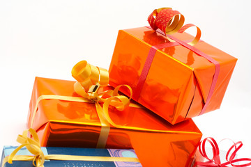 detail of gift boxes