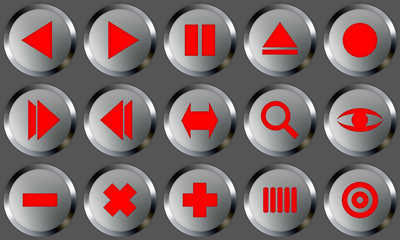 metal buttons set 2