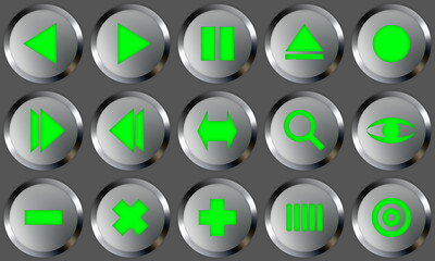 metal buttons set 2