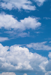 Naklejka na ściany i meble blue sky with white clouds at midday - image 16