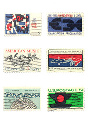 stamps: us vintage stamps 5 cent