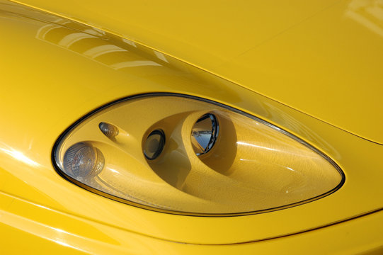Fototapeta sport car headlight