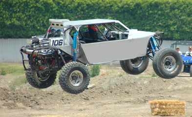 Obraz premium sand car in air