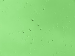 green raindrops background