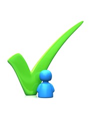 big green tick