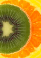Photo sur Plexiglas Tranches de fruits fruit frais