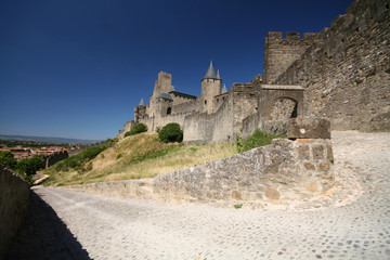 Fototapeta na wymiar cacassonne stare miasto