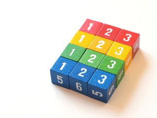colorful numbered blocks for learning (ii)