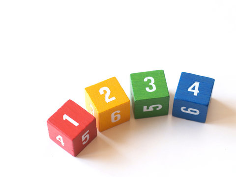colorful numbered blocks for learning (i)
