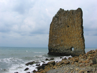 rock and sea
