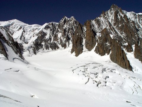 mont blanc gletsjer