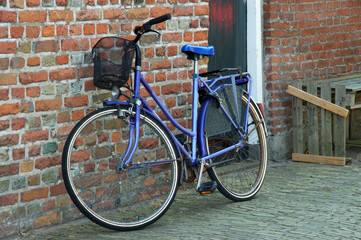 Fototapeta na wymiar parked bicycles.
