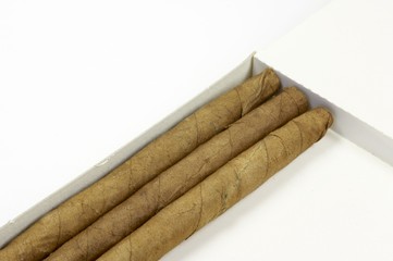 zigarillos in einer schachtel - querformat