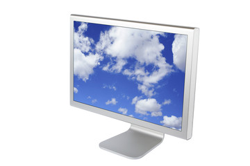 Fototapeta premium flat panel lcd computer monitor