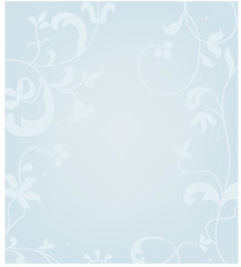 Fototapeta na wymiar blue floral wallpaper