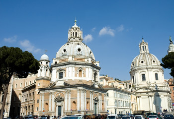 Fototapeta na wymiar Kościoły Piazza Venezia