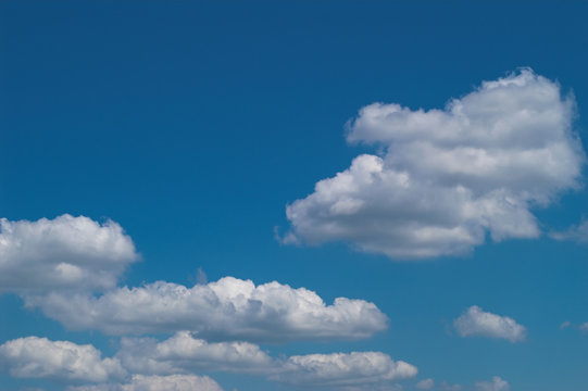 blue sky with white clouds at midday - image 24