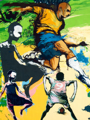 Obraz na płótnie Canvas brazylia piłka nożna world cup w Berlinie