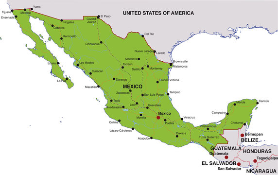 Как выглядит мексика на карте Mexico Karte Images - Browse 561 Stock Photos, Vectors, and Video Adobe Stock