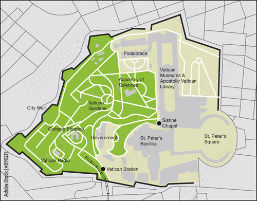 "map vatican city landkarte vatikanstadt" Stockfotos und lizenzfreie